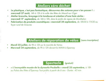 Ateliers zero déchets